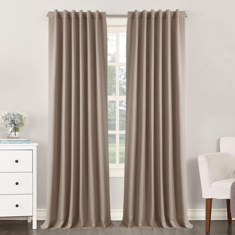 ชุดผ้าม่านกันแสงสีมอคค่า 200×270 ซม.